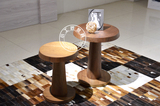 北欧创意圆形桌子客厅边桌边柜现代简约小茶几实木沙发边几角几