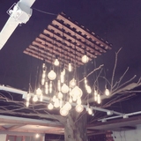 吧台简约创意爱迪生吊灯组合服装店咖啡店餐厅酒吧网咖橱窗装饰灯