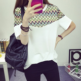 森马女装2016夏装新款韩版短袖T恤女学生纯棉体恤宽松上衣服大码