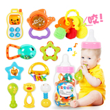 婴儿玩具 0-1岁 摇铃益智玩具 新生儿宝宝玩具 婴幼儿牙胶手摇铃