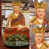 台湾树脂娑婆三圣地藏王菩萨佛像 地藏王像开光莲花底座神像摆件