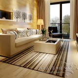 时尚简约条纹地毯酒店房间满铺地毯卧室床边沙发客厅定制地毯特价