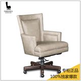 高端真皮老板椅可旋转升降大班椅  欧式家用牛皮固定扶手办公椅子