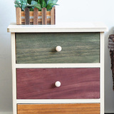 床头柜实木储物柜简约现代欧式收纳柜客厅边柜抽屉式斗柜小柜子