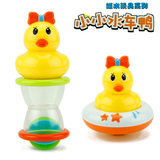 谷雨玩具 宝宝洗澡玩具 儿童益智戏水玩具 戏水小黄鸭小小水车鸭