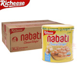 整箱批发印尼进口零食纳宝帝nabati丽芝士奶酪威化饼干350g*6罐
