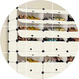 若斯简易鞋柜实木纹简约现代塑料组装折叠组合鞋架多层特价收纳柜