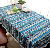 热卖波西米亚民族风情 桌布套装 欧式田园 桌布艺 地中海台布 茶