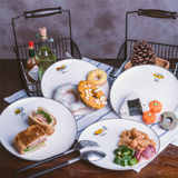 若素生活日式家用陶瓷餐具西餐盘菜盘圆盘欧式创意早餐点心碟盘子