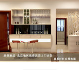 欧式实木酒柜美式玻璃展示柜复古家用装饰高柜子客厅组合小储物柜