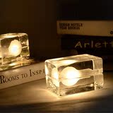 创意个性艺术时尚桌面书桌书房床头宜家北欧现代装饰玻璃小台灯
