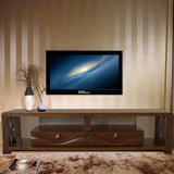 电视柜实木中式客厅小户型实木框架电视柜茶几组合地柜矮柜