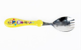 韩国正品小企鹅宝露露叉勺宝宝叉子勺子一体儿童餐具两用勺子叉子