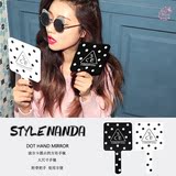 云天购 韩国正品代购 Stylenanda 3CE 波点系列化妆镜 大镜子现货