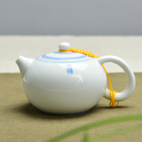 青花薄胎玄纹茶壶陶瓷西施壶凉水壶大号子母双线条功夫茶具泡茶壶