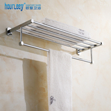 全铜浴巾架 卫生间毛巾架 毛巾杆 浴室置物架 可定做加长1米欧黎