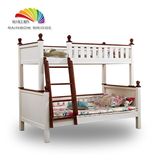 儿童床实木子母床高低床双层梯柜床组合带护栏书桌滑梯原木上下床