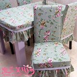 桌布布艺椅垫韩式连体椅套餐桌椅子套装酒店座椅沙发套罩定制定做