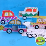 各种各样的 汽车手 工制作汽车 涂色汽车 玩具儿童手工