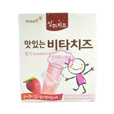 【2盒包邮】 韩国进口婴幼食品 每日儿童宝宝有机补钙奶酪 草莓味