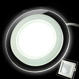 LED玻璃面板灯天花吸顶灯全套圆形方形筒灯3寸4.5寸6寸6w12w18w瓦