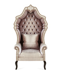 新古典后现代布艺拉扣创意单人沙发美式法式异形别墅客厅休闲椅