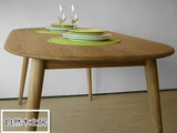 特价白橡木餐桌椅组合北欧实木简约餐桌实木茶桌椅子茶几边几角几