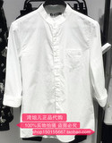 B2CB62352太平鸟男装衬衫2016夏季新款/时尚修身潮青年薄款七分袖