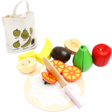 儿童木制仿真水果蔬菜切切看 磁性切切乐宝宝厨房过家家益智玩具