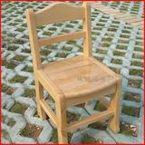 正品幼儿园原木儿童椅子木头凳小孩餐桌椅 樟子松木制椅子木头椅