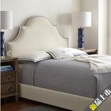 北欧布床时尚小户型布艺床简约现代欧式双人床1.8米美式软包床