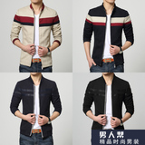 韩国代购男装夹克 短款修身棒球领休闲韩式外套青年帅气潮茄克衫