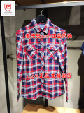 Z正品代购JackJones杰克琼斯2016新款长袖格子衬衫6910889647866