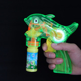 自动泡泡枪玩具不用电池自发电手动鲸鱼泡泡枪泡泡液儿童玩具批发