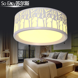 苏尔斯 圆形LED吸顶灯饰简约现代北欧创意大气客厅餐厅卧室灯具