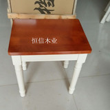 欧式餐椅韩式田园现代简约实木布艺象牙白色酒店梳妆书桌特价凳子