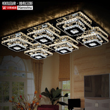 LED长方形方块水晶吸顶灯 现代简约大气超亮客厅卧室过道灯具促销
