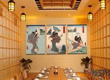 日式家居客厅装饰画 卧室挂画艺妓仕女图 日本料理店墙画浮世绘