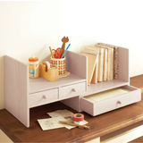 家逸创意实木书架桌上置物架小书柜组合简易儿童桌面书桌书橱