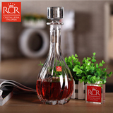 意大利RCR进口水晶手工雕刻红酒醒酒器威士忌高档酒樽欧式家用壶