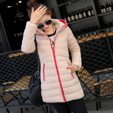 2015冬季新款韩版时尚修身中长款羽绒棉服女棉衣棉袄女装外套
