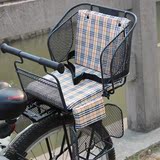 栏儿童坐垫加厚棉棚单蓬自行车电动车宝宝后座椅加大家粗加高护