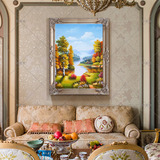 欧式古典花卉油画手绘客厅卧室餐厅玄关装饰画过道挂画走廊壁画