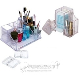 韩国进口亚克力化妆品收纳盒透明多功能桌面整理盒棉签盒化妆棉盒