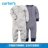 Carter's2件装混色长袖连体衣全棉爬服新生儿男婴儿童装121D583