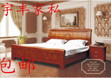 实木床1.8米橡木床双人床婚床精品橡木床家居床