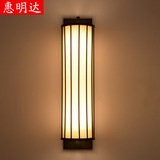 新中式壁灯 布艺客厅卧室床头灯现代简约双头过道楼梯酒店墙壁灯