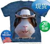 美国现货THE MOUNTAIN立体DJ蓝鼠3D情侣亲子夏装T恤宽松短袖3dt恤