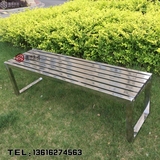 不锈钢长凳休息凳休闲条凳子浴室更衣铁艺长条椅户外庭院公园长椅