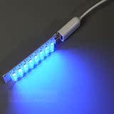 USB灯头 蓝光灯绿光DC5V 24LED高亮彩色红光鱼缸植物补光节能灯板